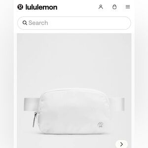 NWOT Lululemon Everywhere Belt Bag in White ❄️